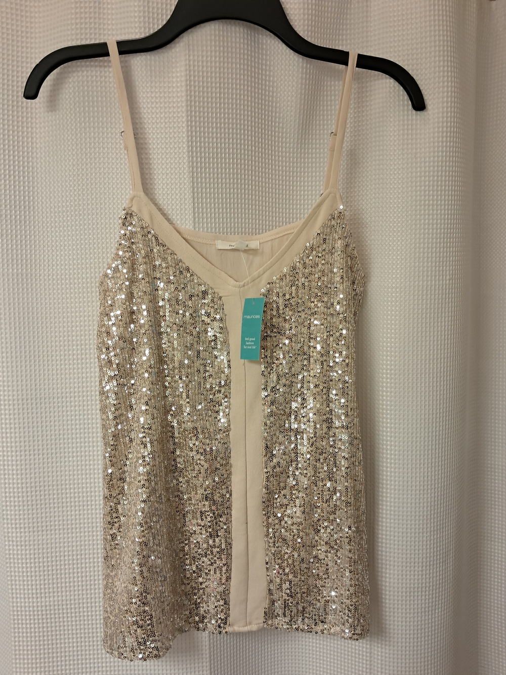 Maurices Sequined Cream Camisole